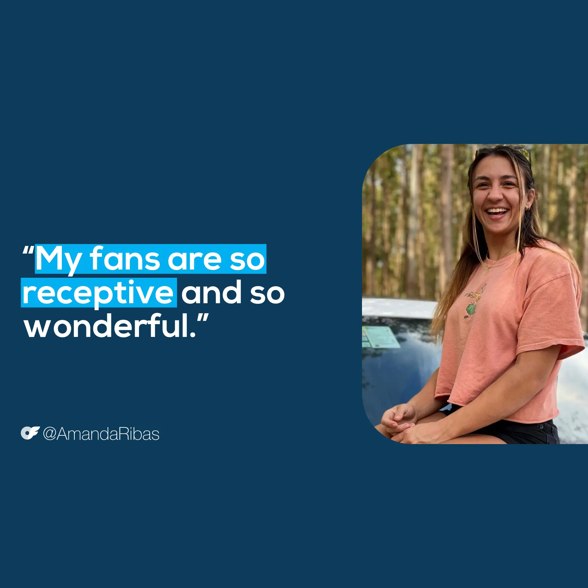 AmandaQuote5_InBodyImg_AllScreenSizes_1920x1920-1 Amanda Ribas: Outside the Cage - Amanda quote, "My fans are so receptive and so wonderful."