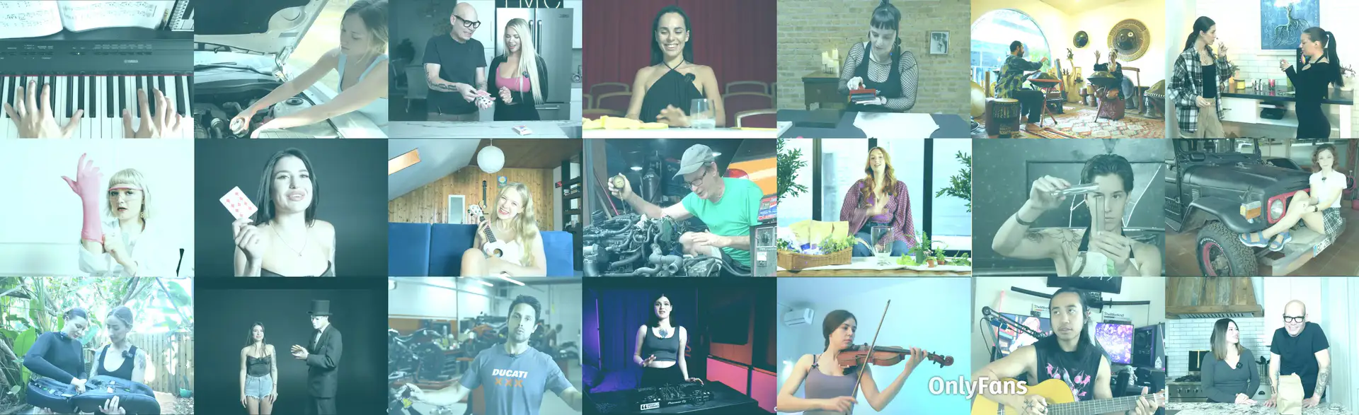 What You Can Learn from OFTV Creators — collage of all OFTV creators mentioned in the article